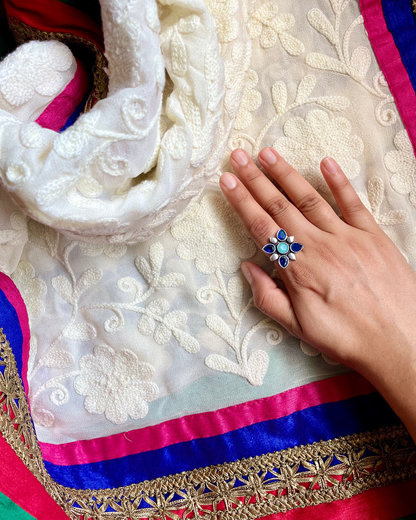 Rudhra - Multicolour Stone Ring