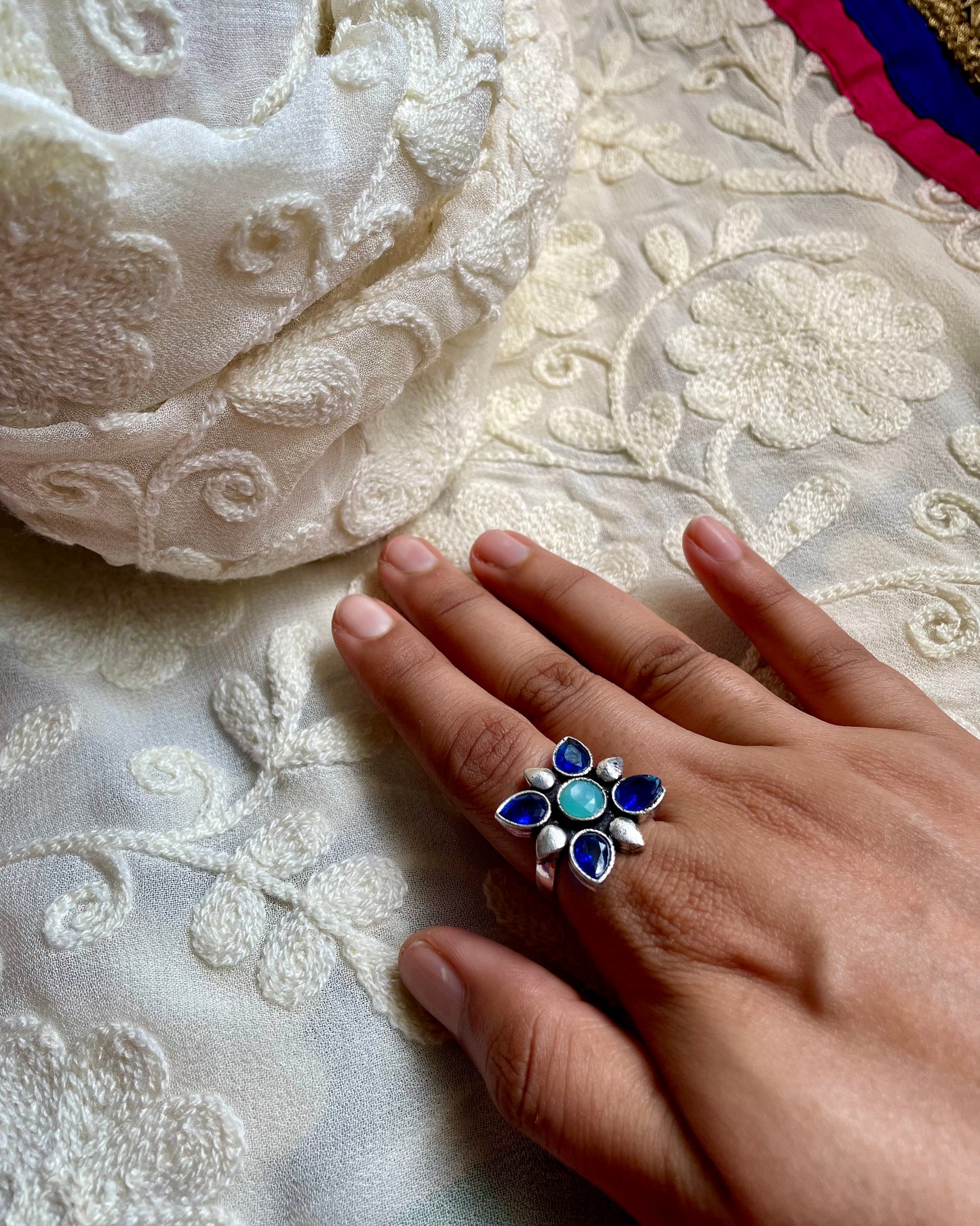 Rudhra - Multicolour Stone Ring