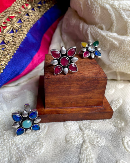 Rudhra - Multicolour Stone Ring