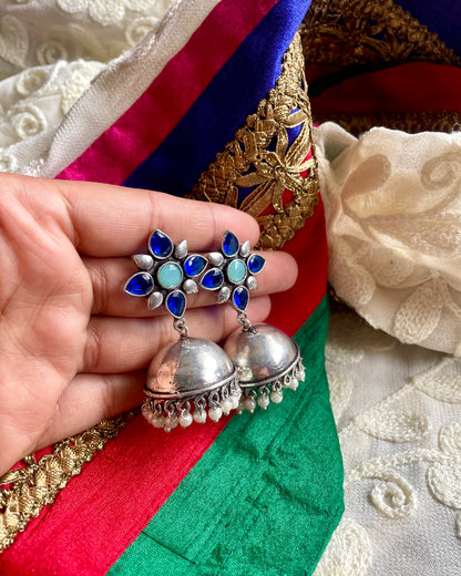 Sumukhi - Multicolour Stone Jhumkas