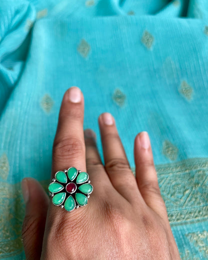 Phool - Sea Green Stone Ring