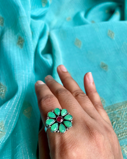 Phool - Sea Green Stone Ring