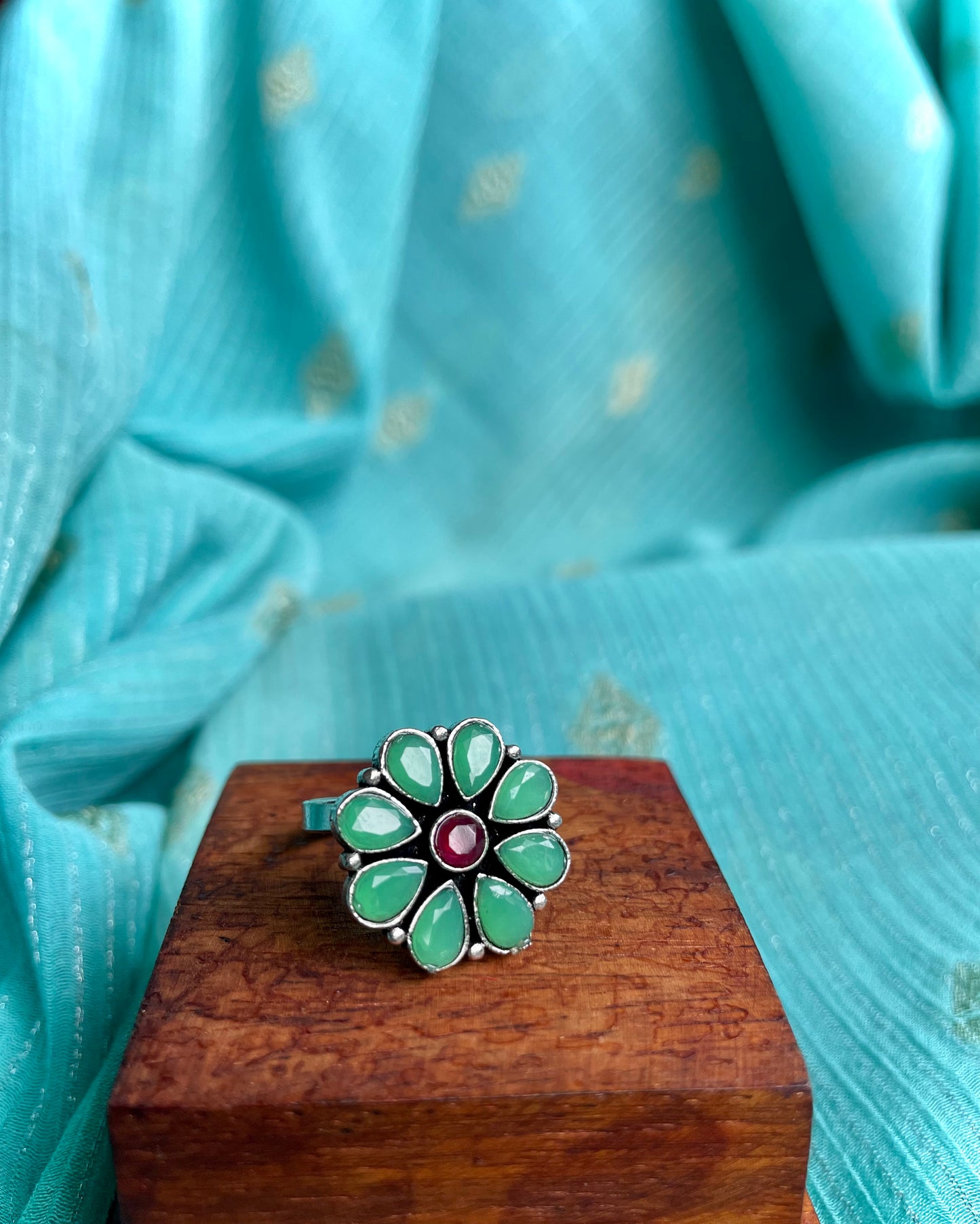 Phool - Sea Green Stone Ring