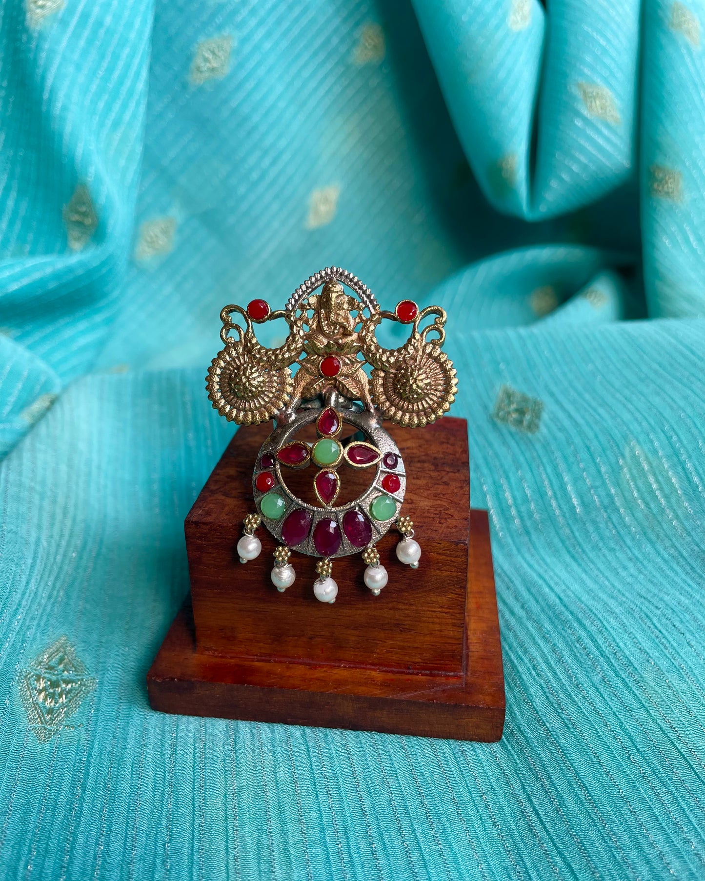 गणेश चक्र (Ganesh Chakra) - Contemporary Dual Tone Fusion Ring