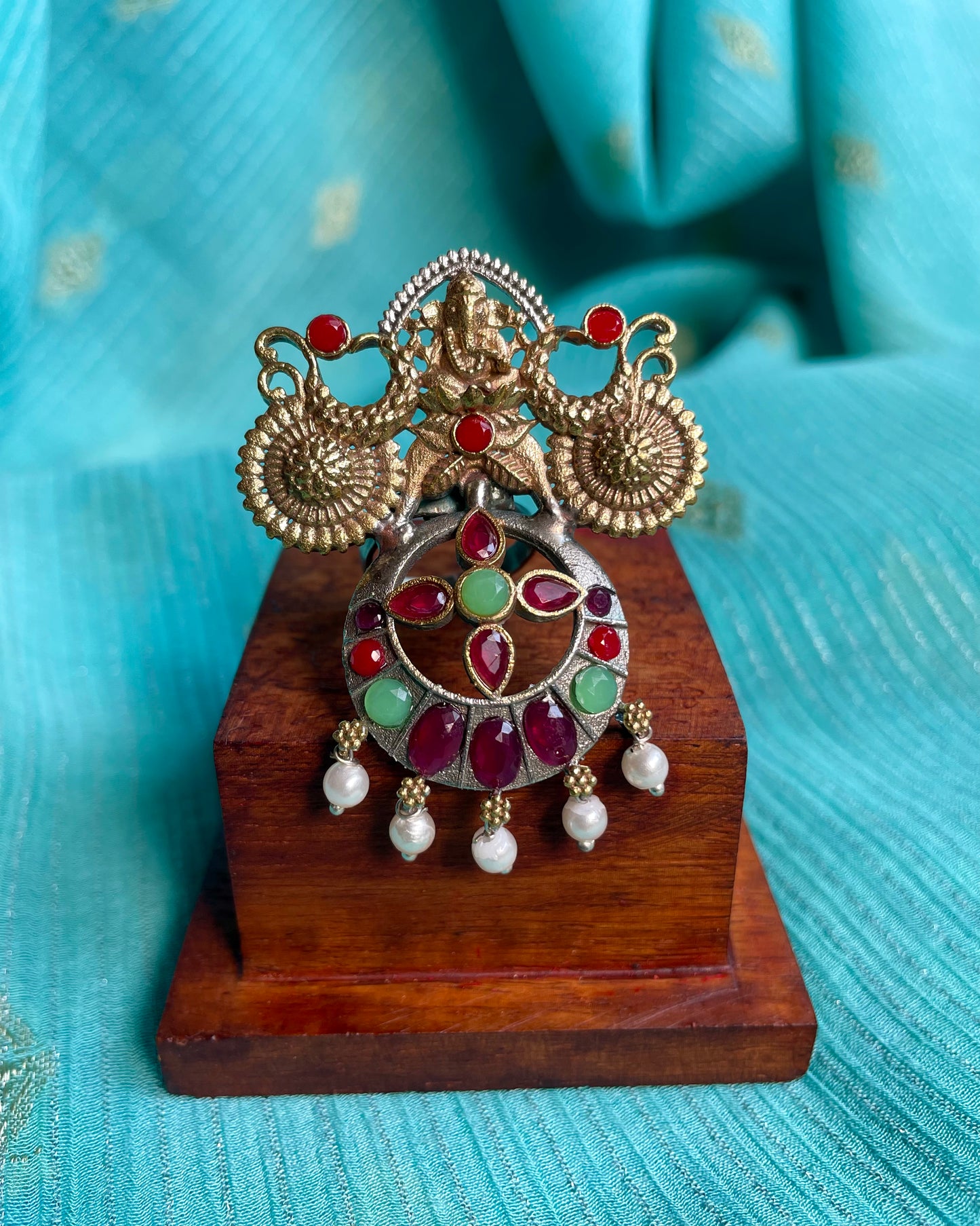 गणेश चक्र (Ganesh Chakra) - Contemporary Dual Tone Fusion Ring