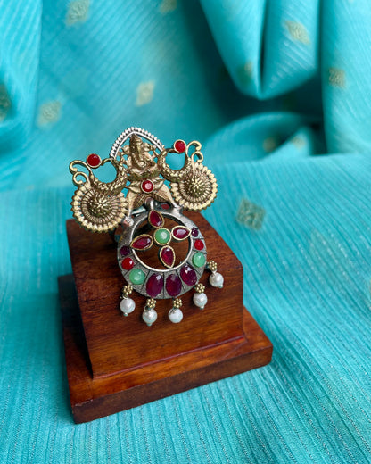 गणेश चक्र (Ganesh Chakra) - Contemporary Dual Tone Fusion Ring