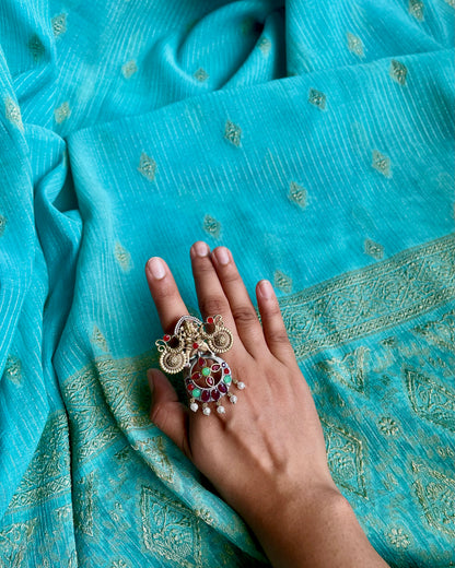 गणेश चक्र (Ganesh Chakra) - Contemporary Dual Tone Fusion Ring