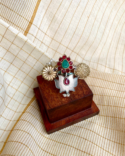 पद्महार (Padmahar) - Contemporary Dual Tone Fusion Ring