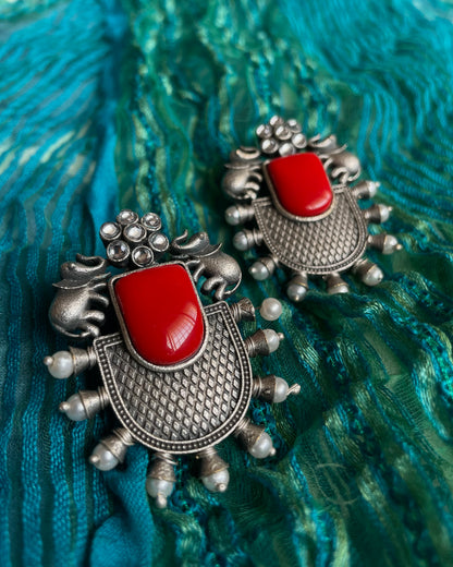 Gajamukha Stud Earrings