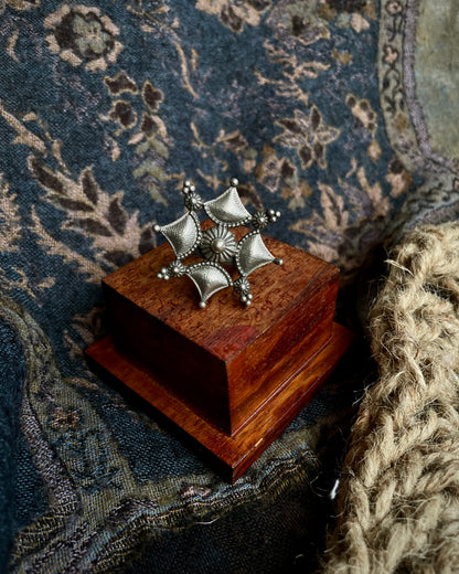 Firoza -  Silver Plated Oxidised Ring