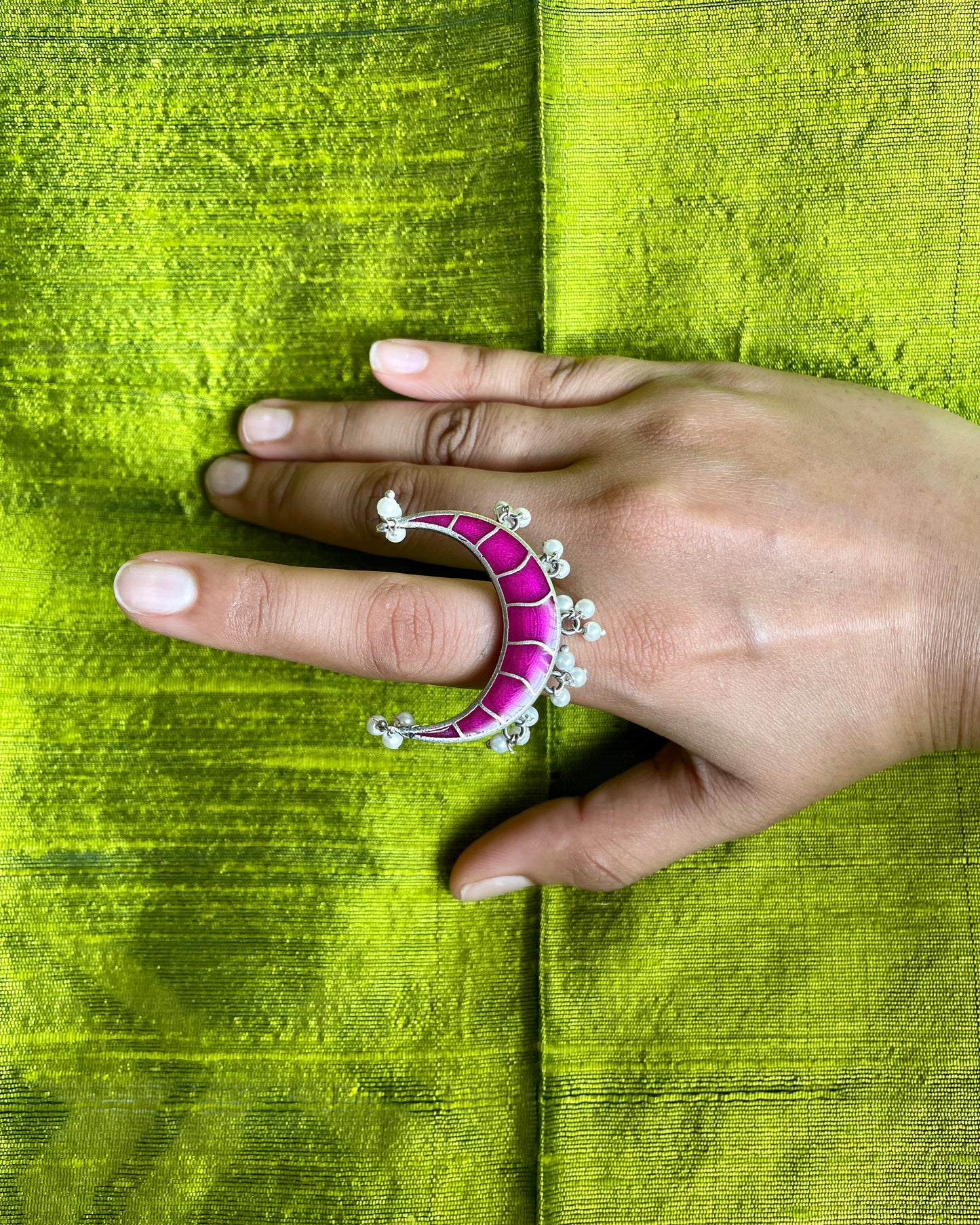 Padmachandra | Meenakari Handpainted Statement Ring