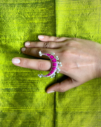 Padmachandra | Meenakari Handpainted Statement Ring