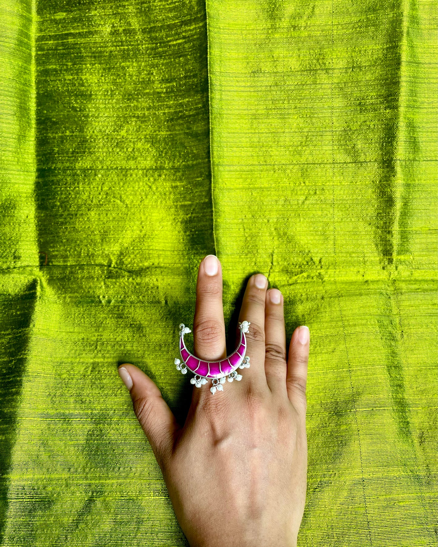 Padmachandra | Meenakari Handpainted Statement Ring