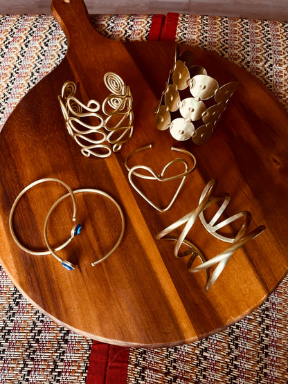 The Heart’s Arc | Brass Handcuffs | Free Size