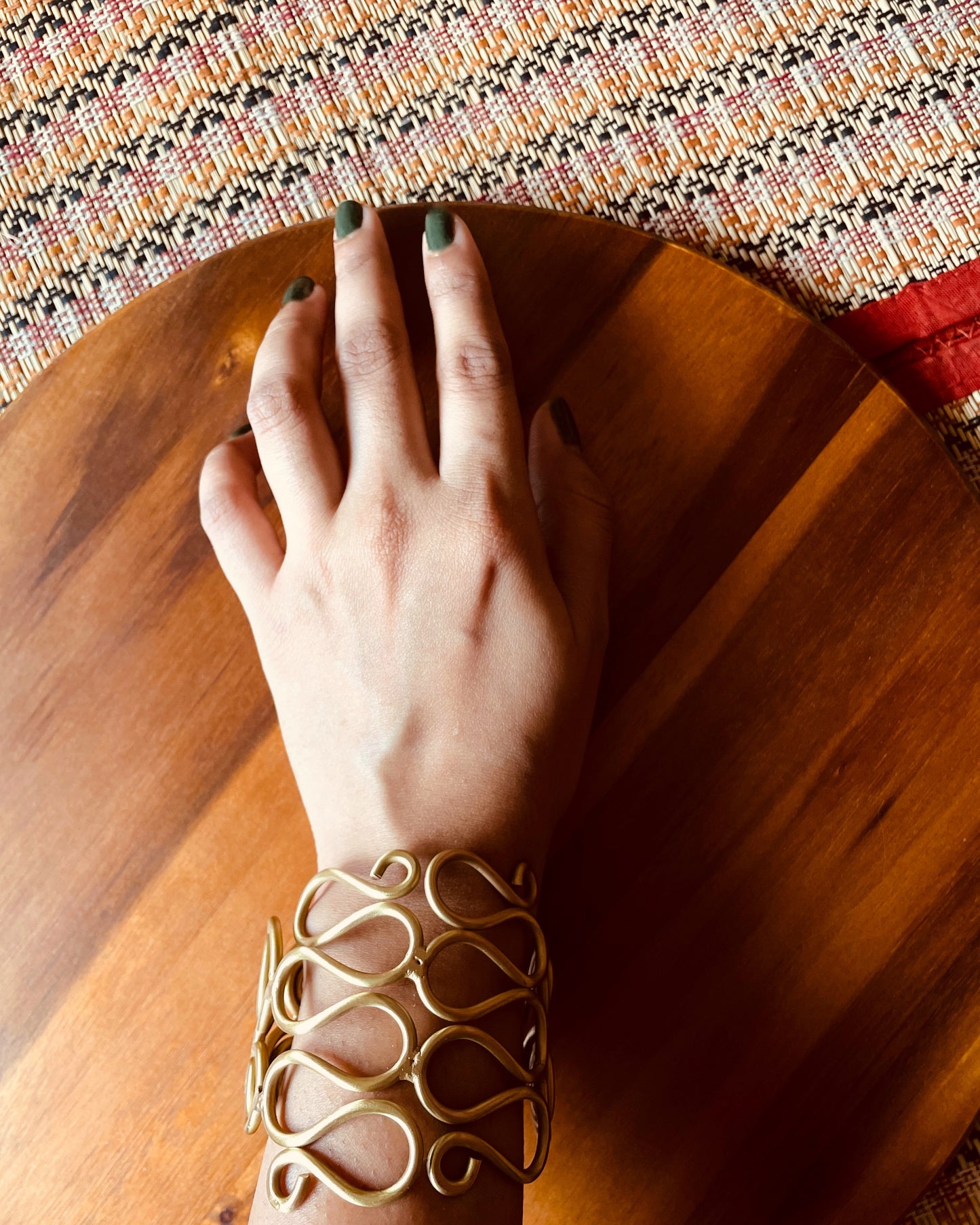 Spiral of Dawn | Brass Handcuffs | Free Size