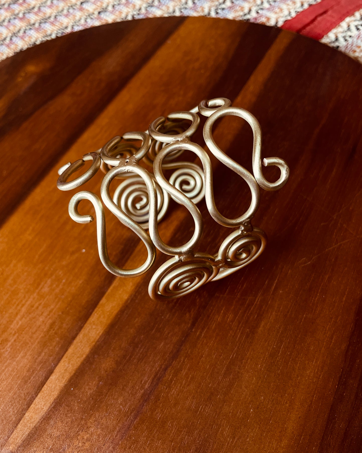Spiral of Dawn | Brass Handcuffs | Free Size
