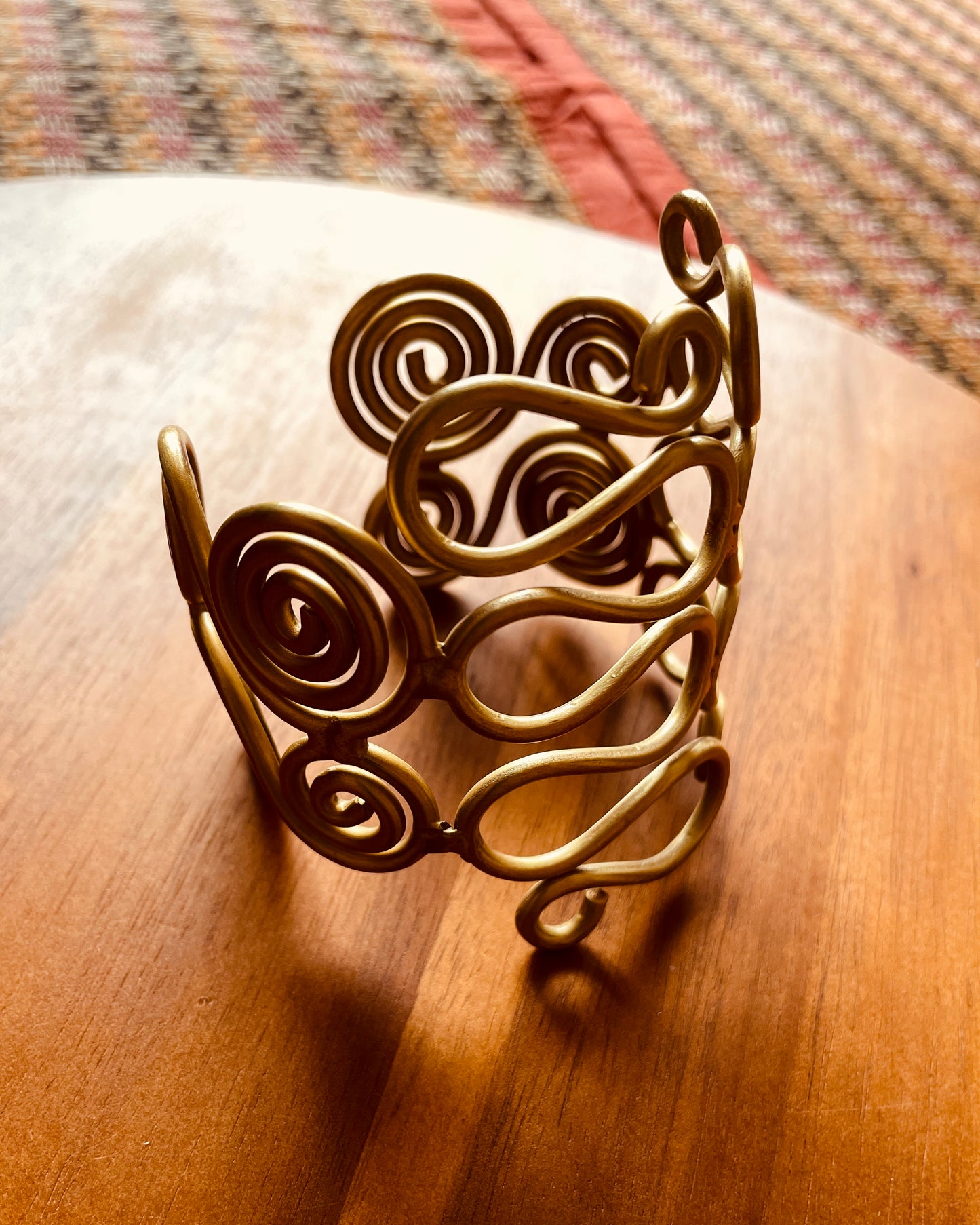 Spiral of Dawn | Brass Handcuffs | Free Size
