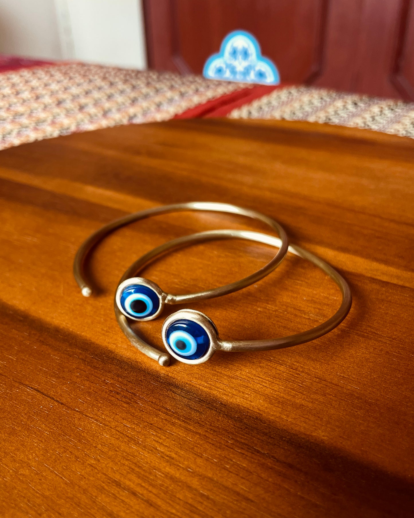 Evil Eye | Brass Handcuffs | Free Size
