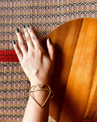 The Heart’s Arc | Brass Handcuffs | Free Size