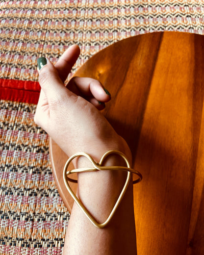 The Heart’s Arc | Brass Handcuffs | Free Size