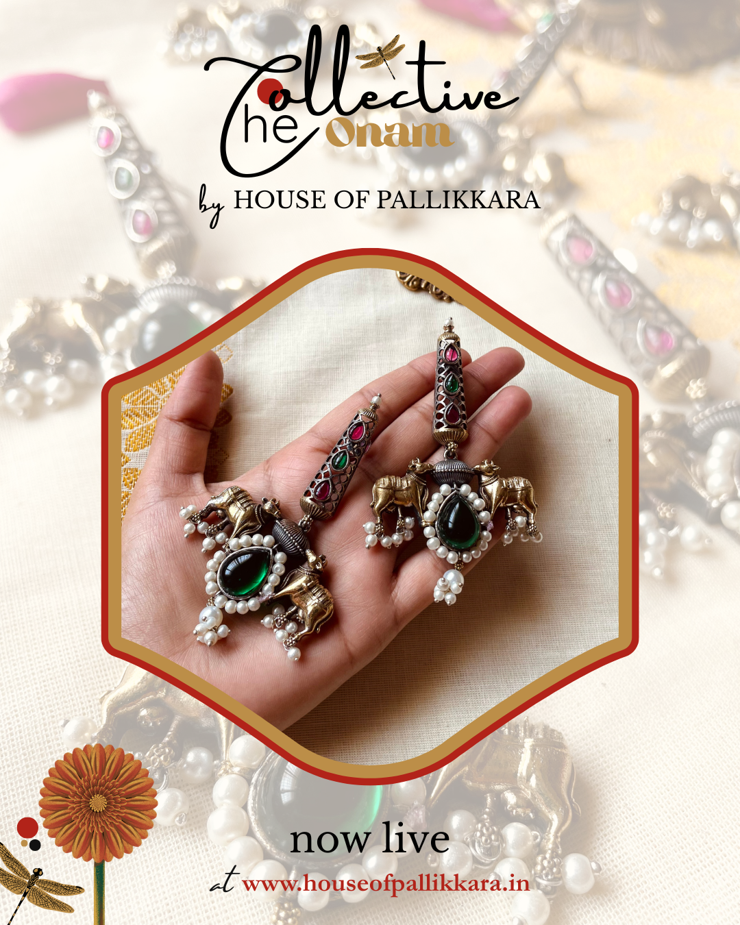 Nandi Peetam | Statement Studs