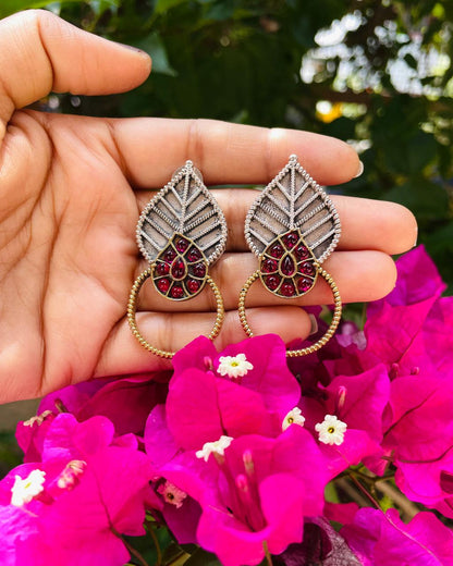 Agnipatra | Temple-Inspired Kemp Earrings