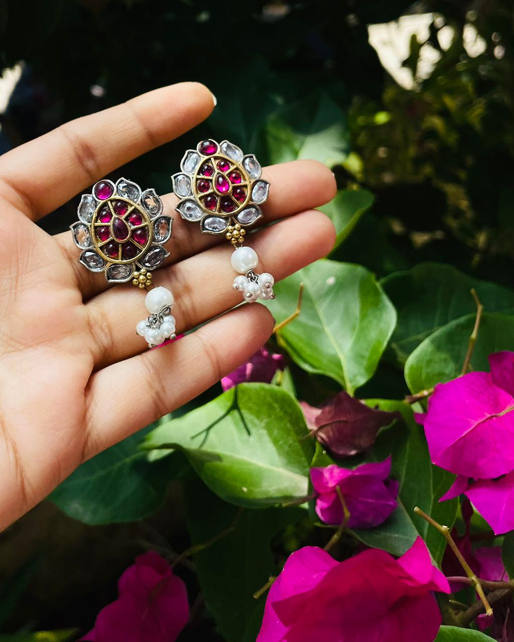 Maitreyi | Temple-Inspired Kemp Earrings