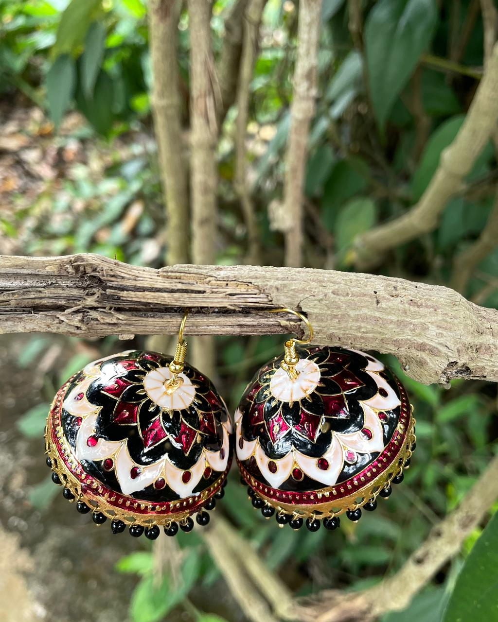 Wine & Moonlight | Jhumkas | The Meenakari Edit