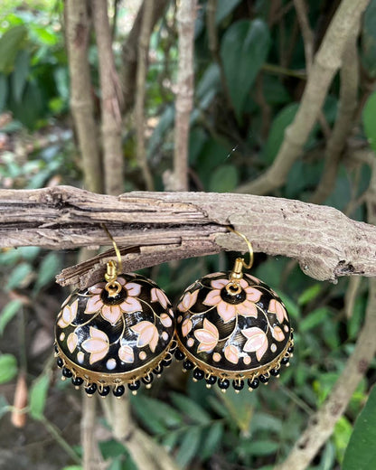 Blooming in Black | Jhumkas | The Meenakari Edit