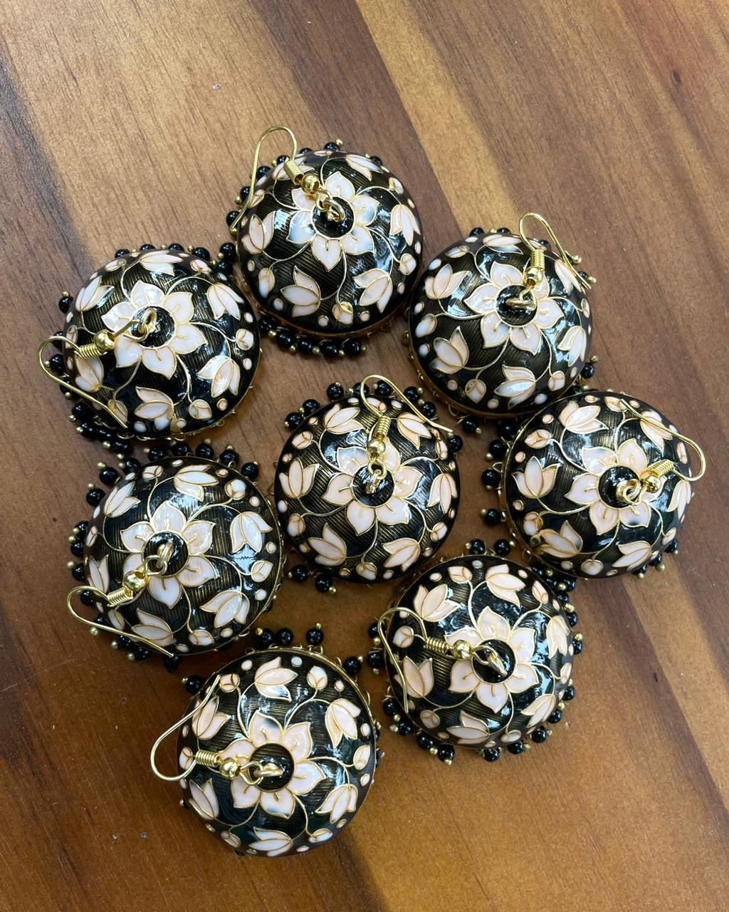 Blooming in Black | Jhumkas | The Meenakari Edit