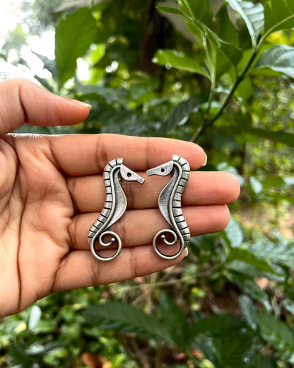 The Seafarer | Silver-Plated Statement Studs