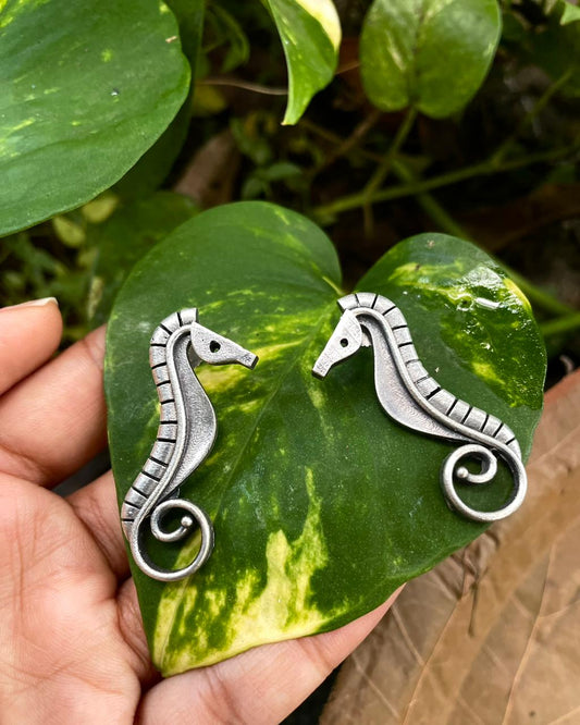 The Seafarer | Silver-Plated Statement Studs