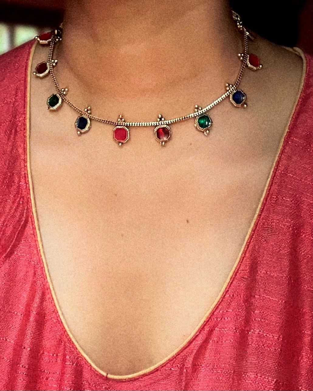 Chathura Padam | Antique Heritage Inspired Delicate Choker Set | Edit त्रिकाय