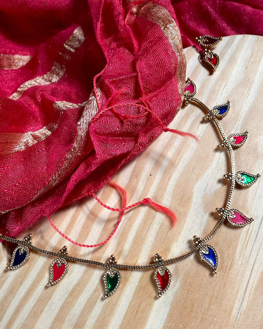 Palakka Chithram | Antique Heritage Inspired Delicate Choker Set | Edit त्रिकाय