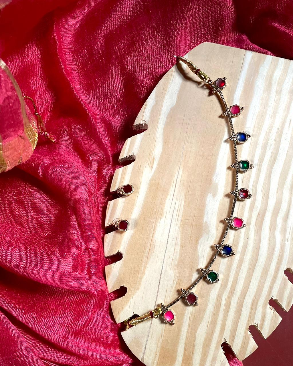 Chathura Padam | Antique Heritage Inspired Delicate Choker Set | Edit त्रिकाय