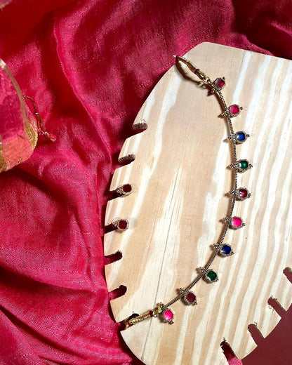 Chathura Padam | Antique Heritage Inspired Delicate Choker Set | Edit त्रिकाय