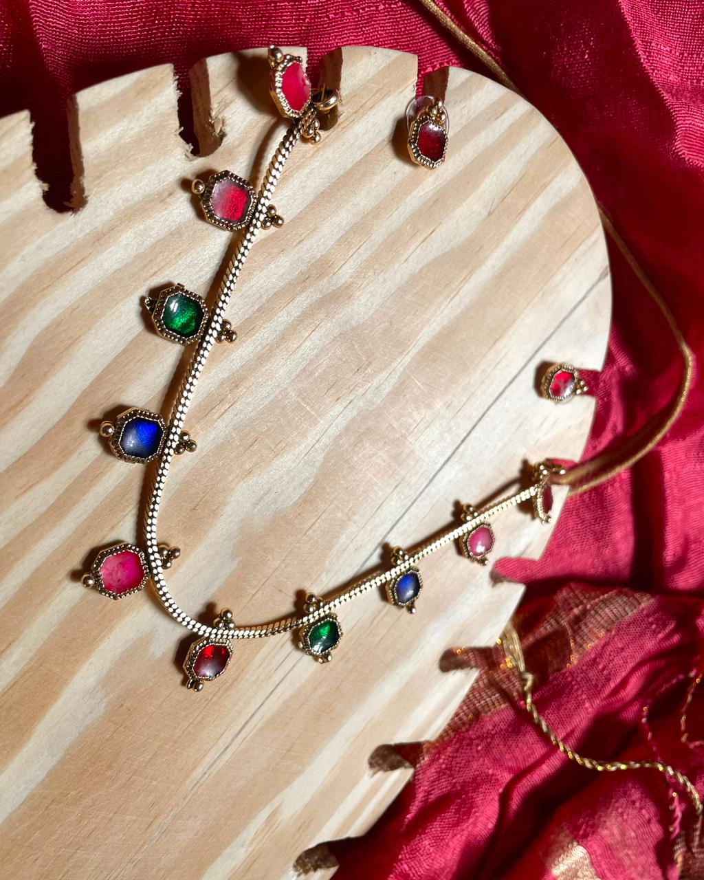 Chathura Padam | Antique Heritage Inspired Delicate Choker Set | Edit त्रिकाय