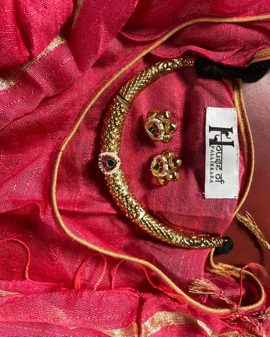 Swarna Chilambu Maala | Antique Heritage Inspired Choker Set | Edit त्रिकाय