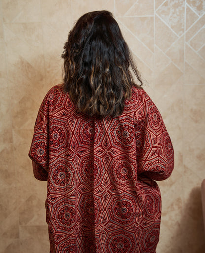 Thrayee Kimono-inspired Assymetric Cape