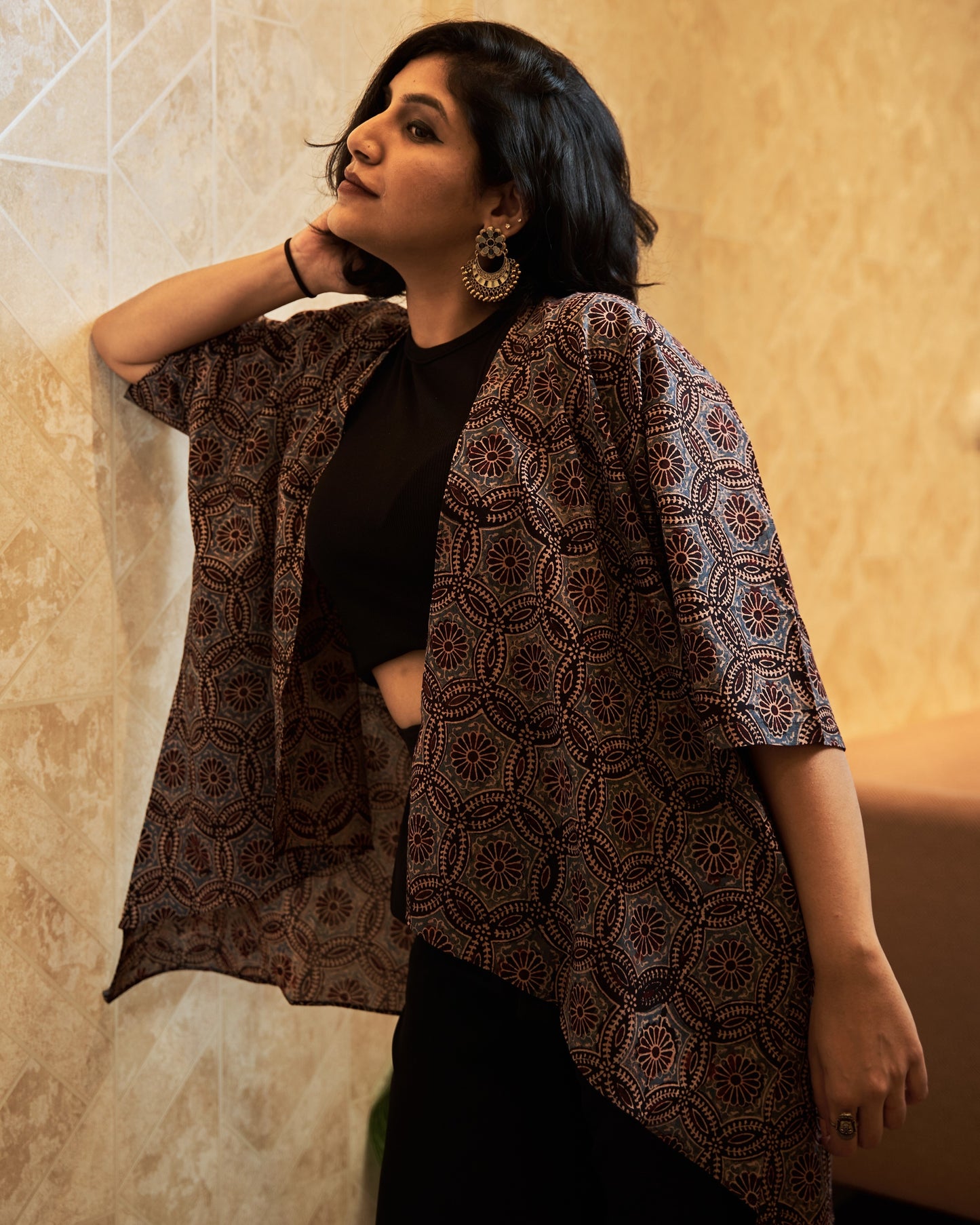 Taranga Kimono-inspired Assymetric Cape