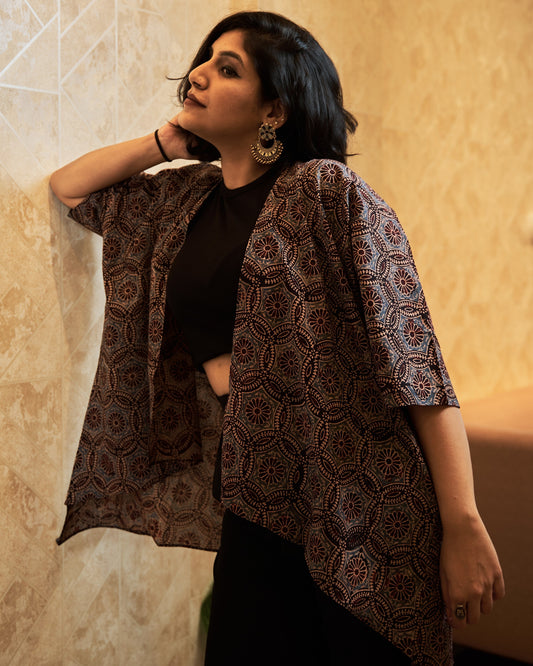 Taranga Kimono-inspired Assymetric Cape